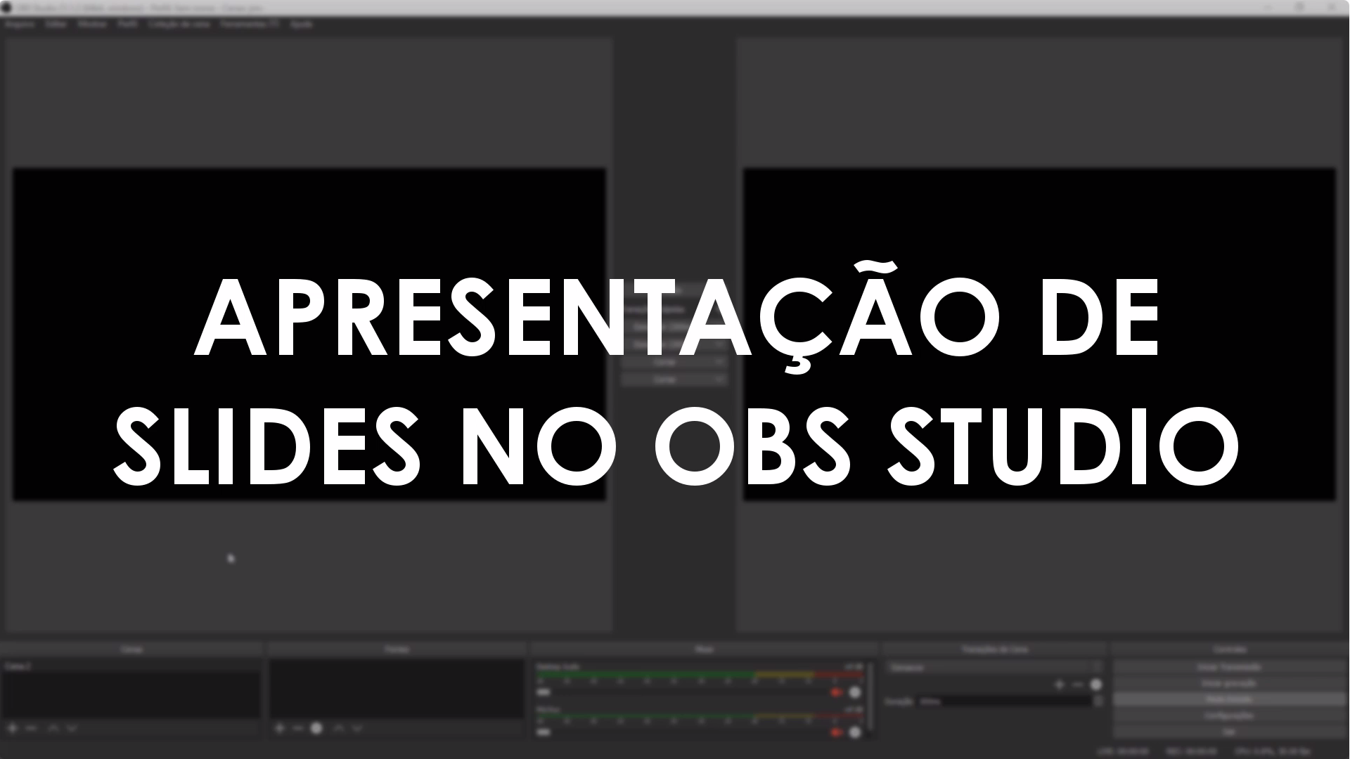 Como transmitir slides ao vivo no OBS Studio — Josimar Machado, JMV Technology