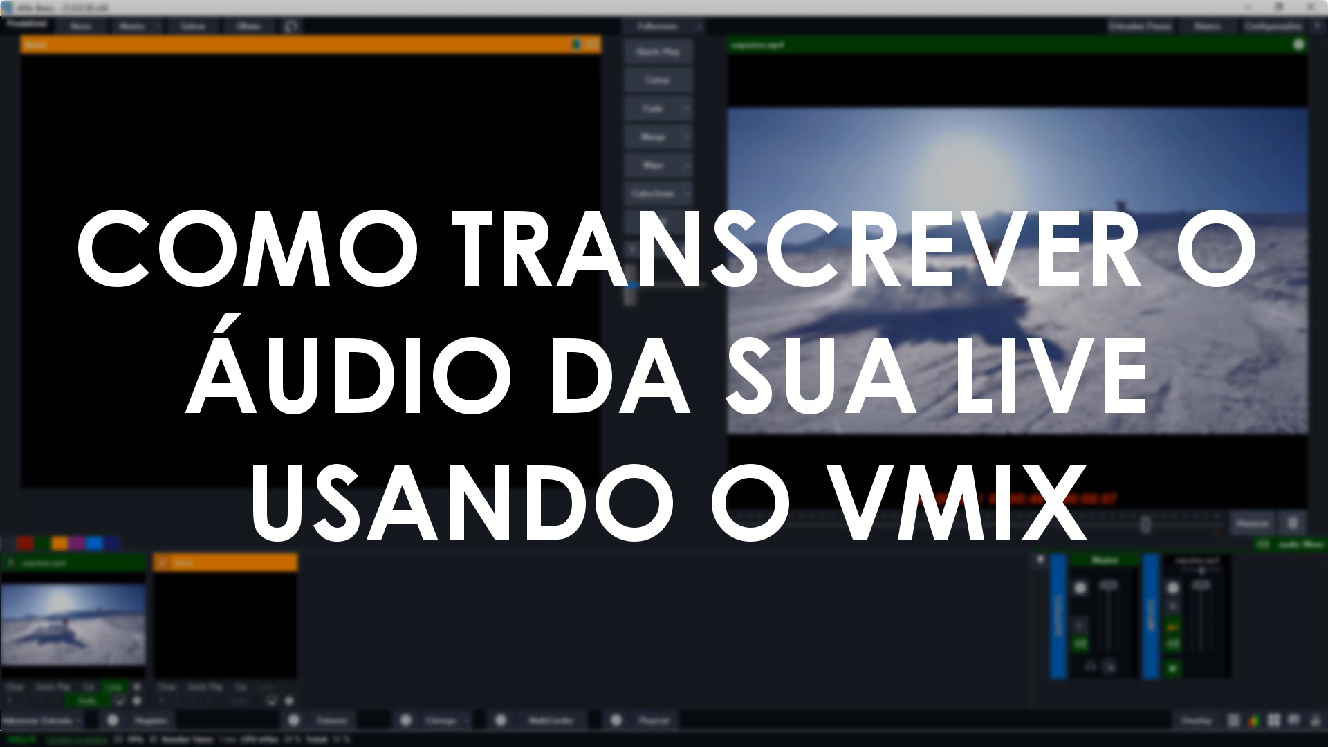 Como transmitir culto ao vivo no vMix — Josimar Machado, JMV Technology