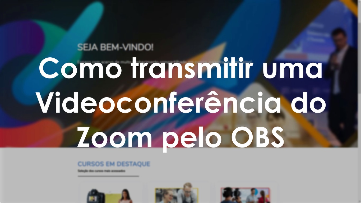 Como transmitir uma videoconferência do Zoom ao vivo — Josimar Machado, JMV Technology