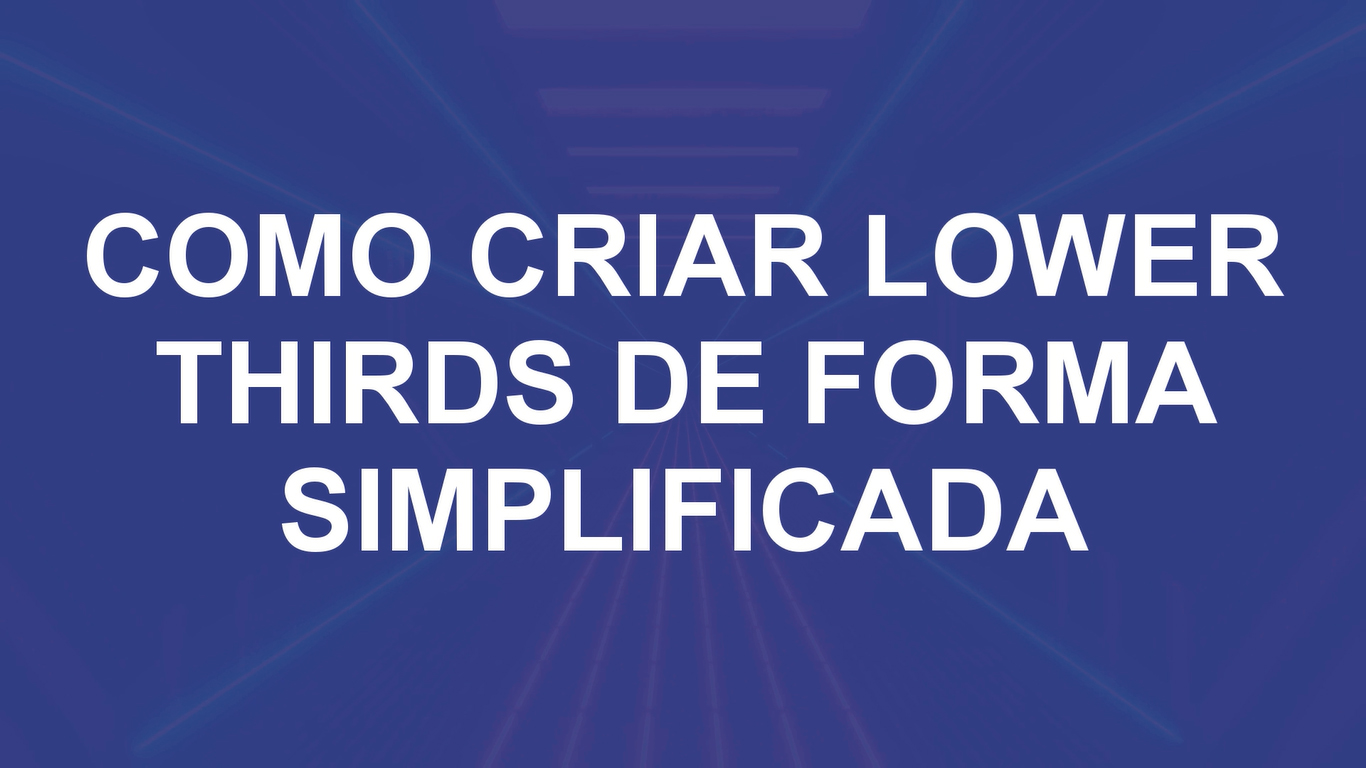 Lower thirds animadas para EAD — Josimar Machado, JMV Technology