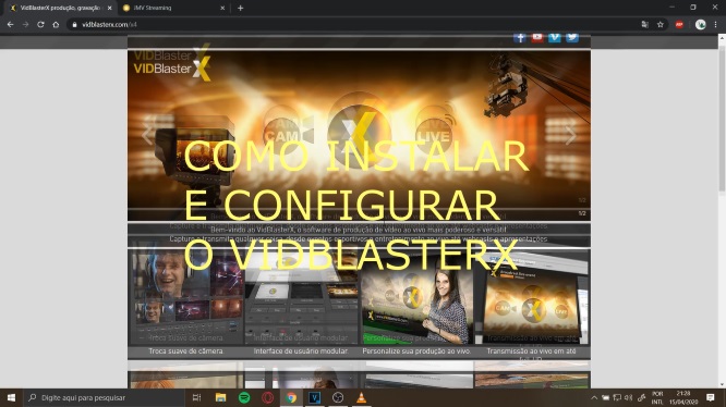 Como configurar o VidBlasterX — Josimar Machado, JMV Technology