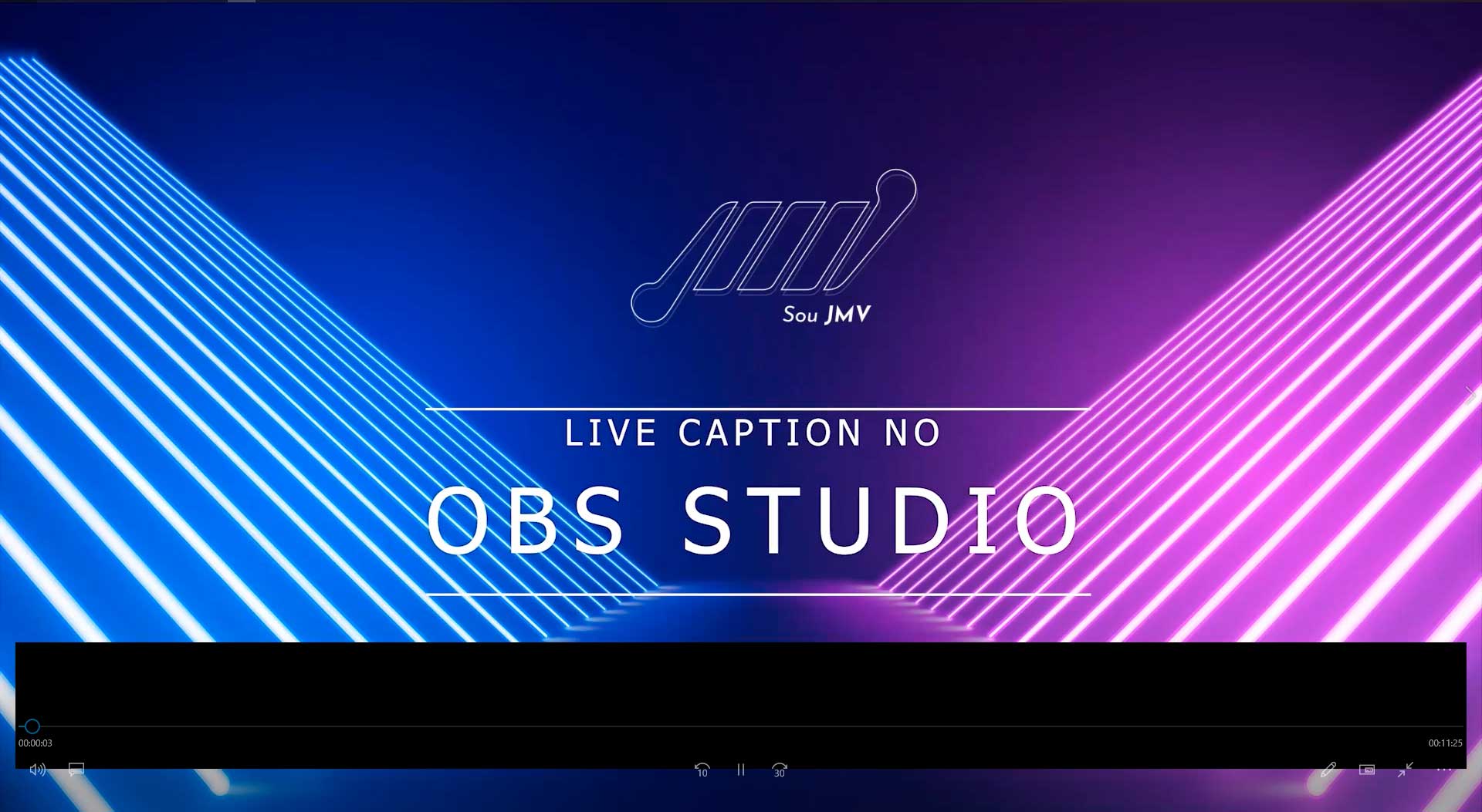 Como fazer live caption no OBS Studio — Josimar Machado, JMV Technology