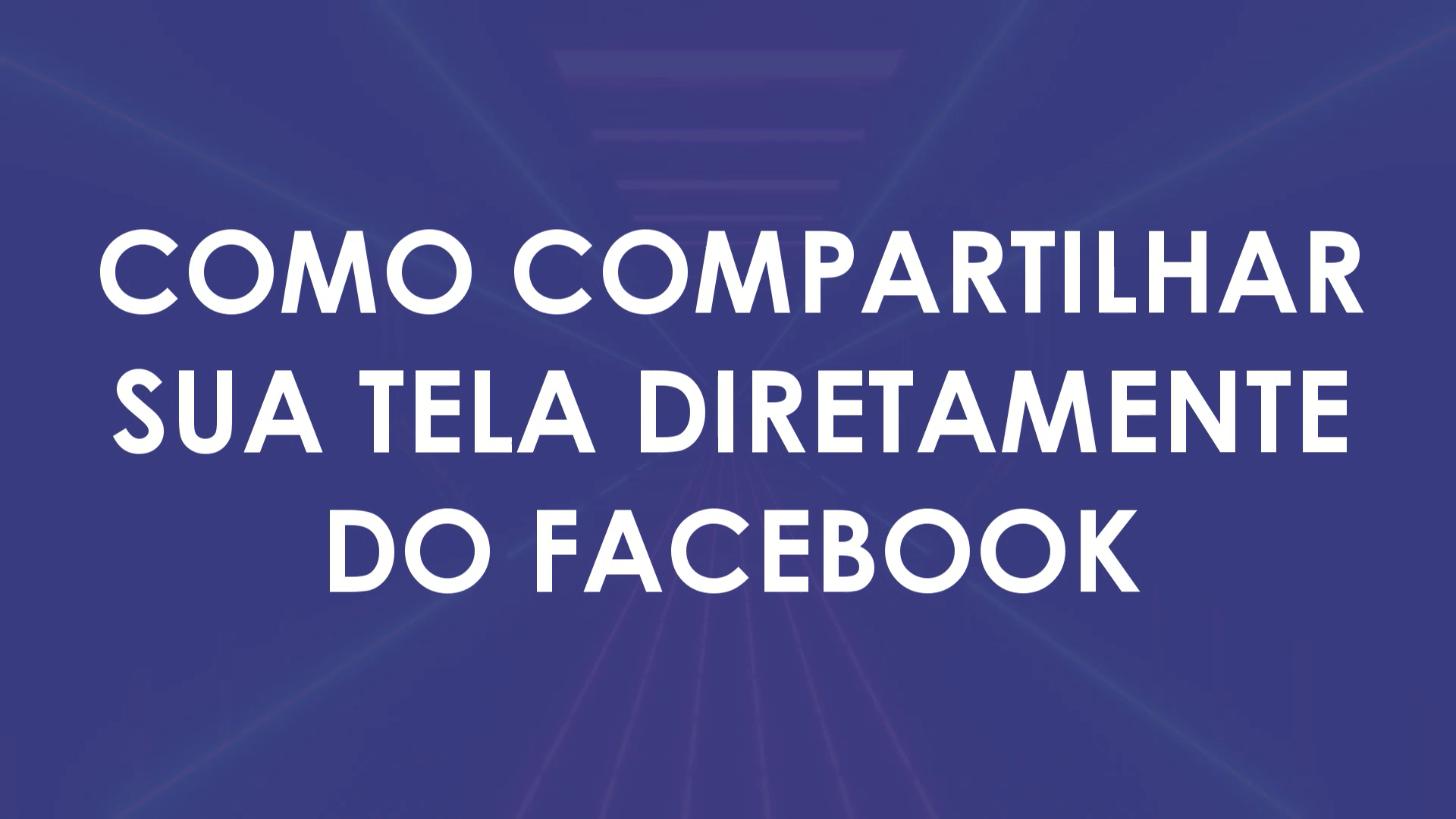Como compartilhar a tela no Facebook ao vivo — Josimar Machado, JMV Technology