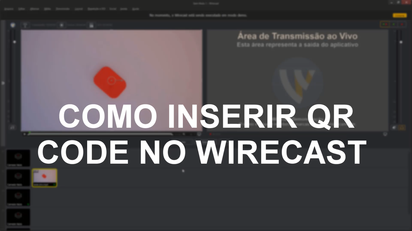 Como colocar um QR Code na live com o Wirecast — Josimar Machado, JMV Technology