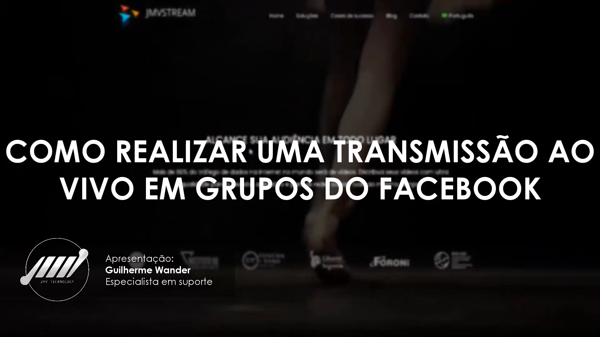 Como fazer live em grupos do Facebook pelo OBS — Josimar Machado, JMV Technology