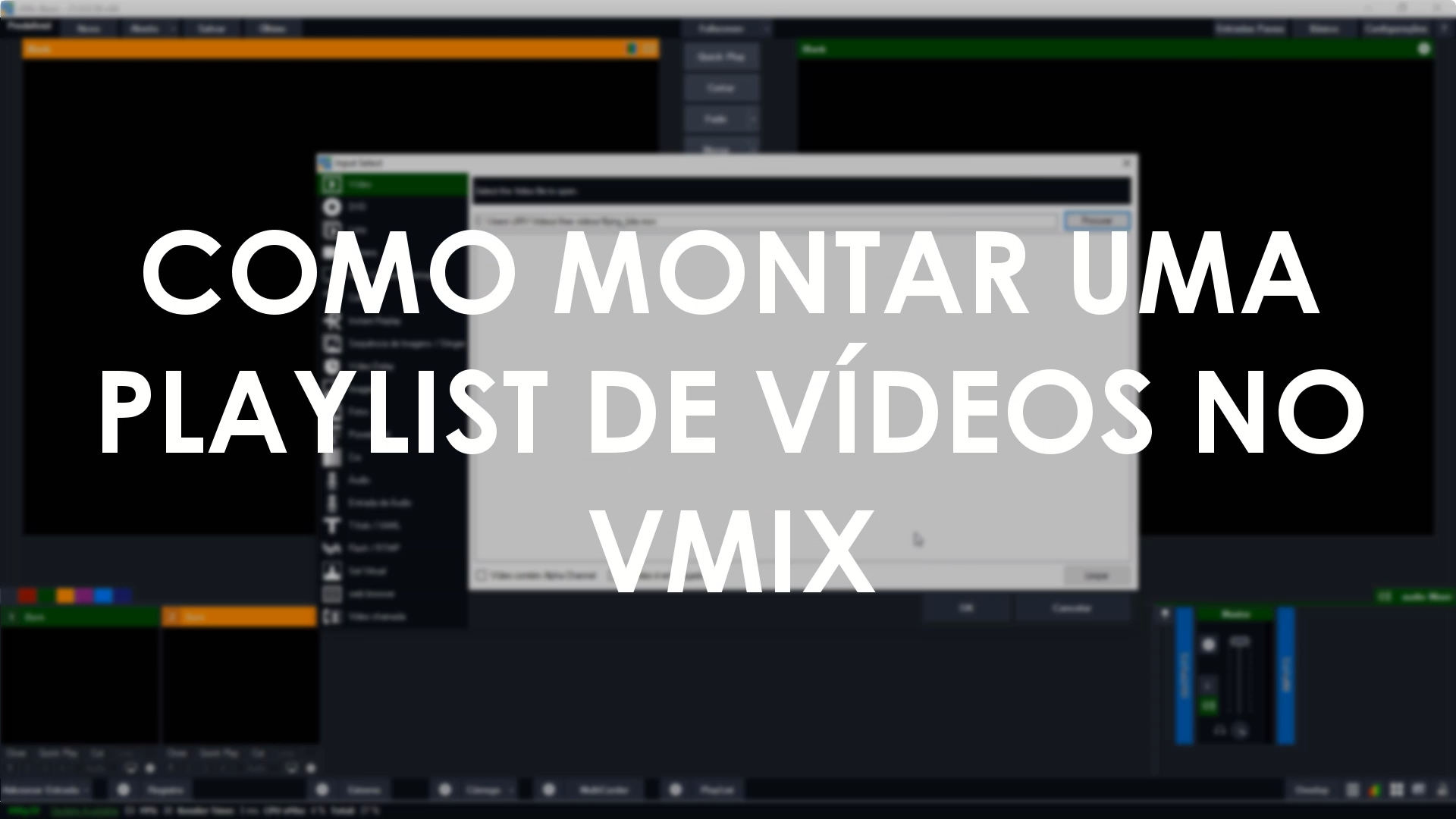 Como criar uma playlist automática no vMix — Josimar Machado, JMV Technology
