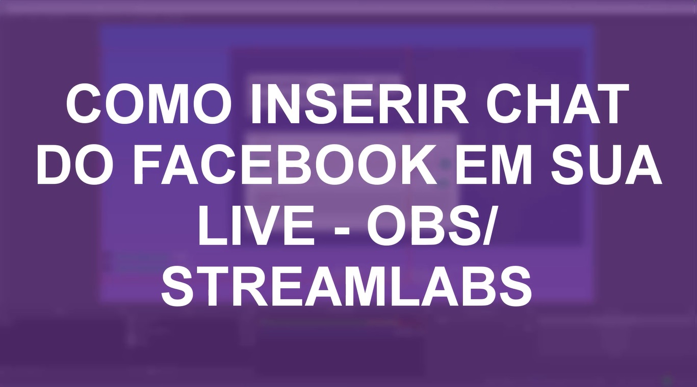 Como mostrar o chat do Facebook na live — Josimar Machado, JMV Technology
