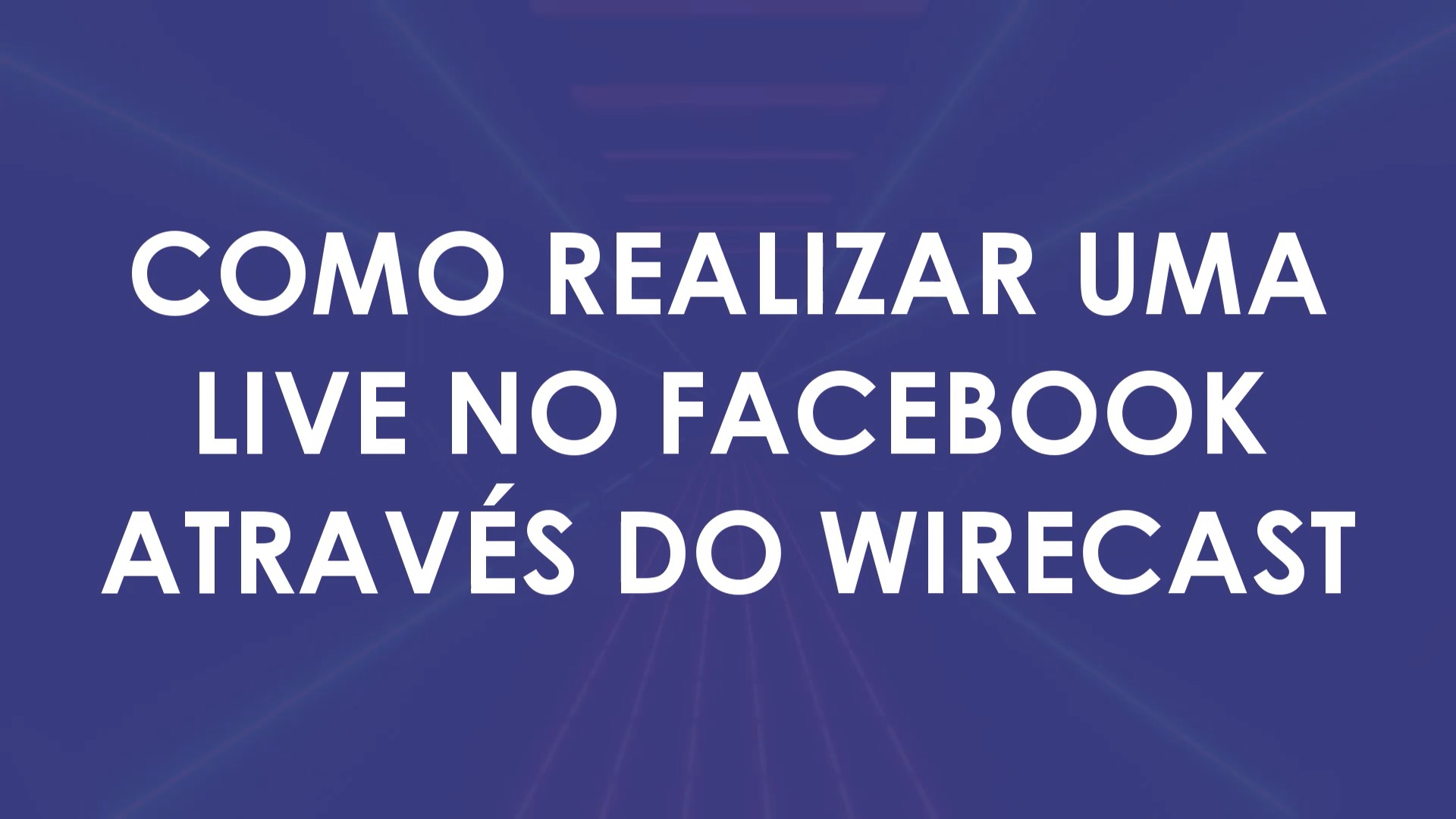 Como fazer live no Facebook pelo Wirecast — Josimar Machado, JMV Technology