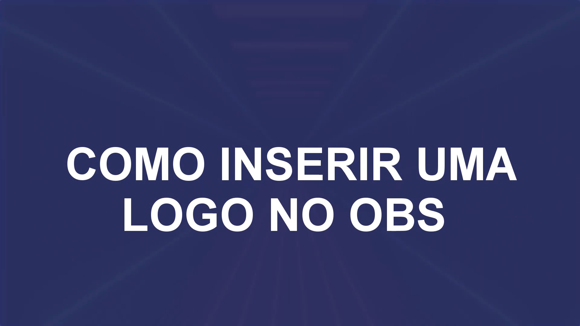 Como colocar logo na live no OBS Studio — Josimar Machado, JMV Technology