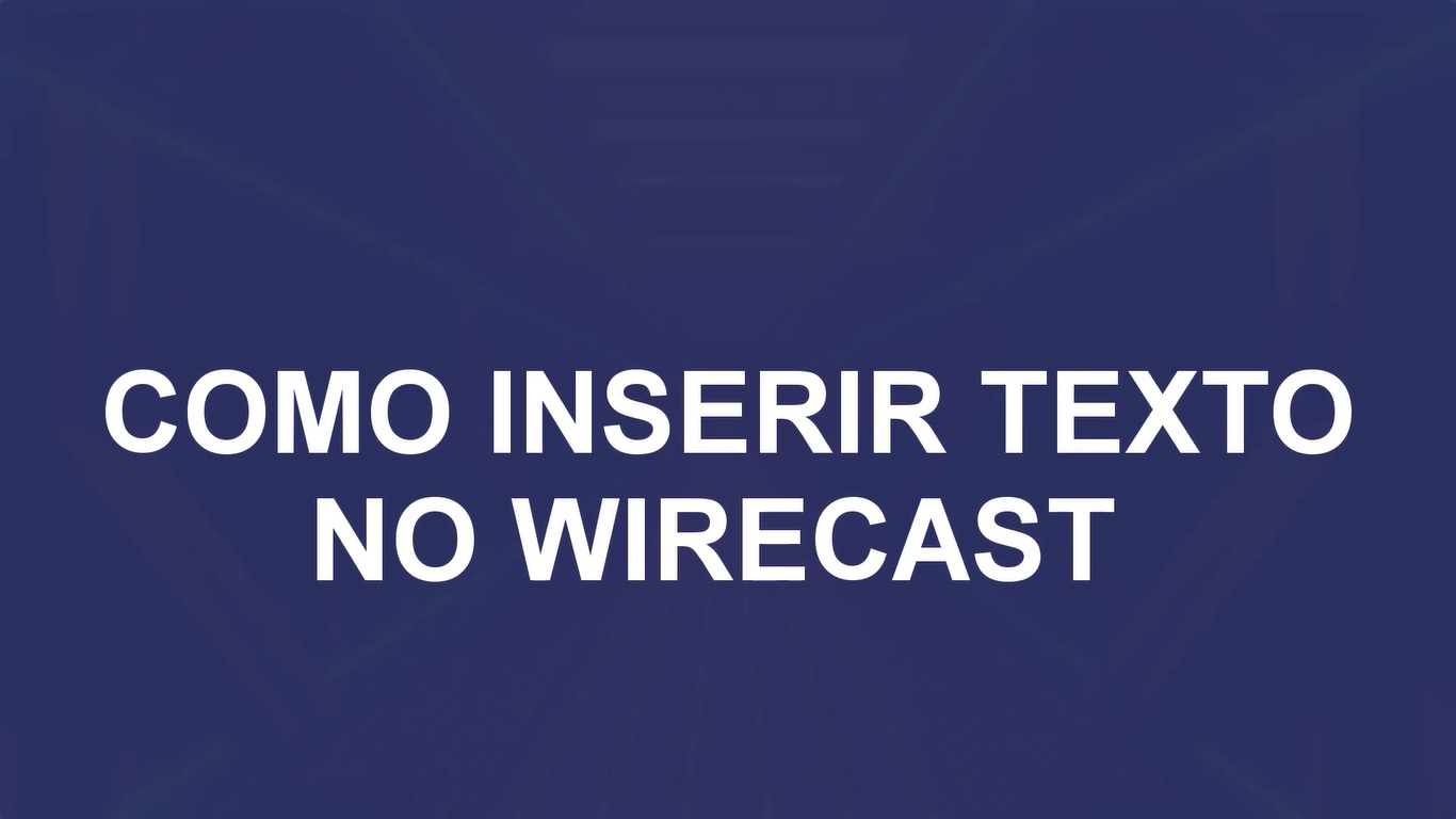 Como escrever na live com o Wirecast — Josimar Machado, JMV Technology